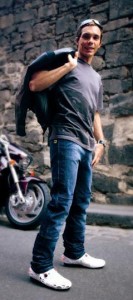 Chris Vermeulen Wearing Draggin Jeans Biker