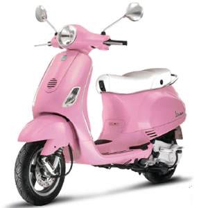 Pink Vespa Rosa Scooter