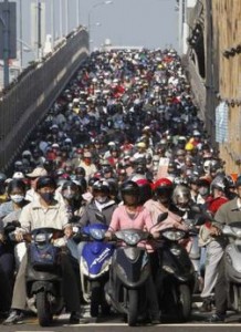 Motorcycle Traffic Jam Taiwan