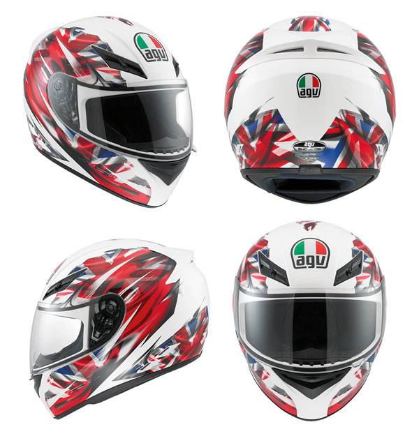 AGV K3 UK Flag White