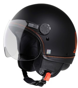 Vespa Aviator Helmet - Aviator 2 Black Orange