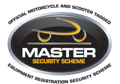 MASTER motorcycle data tagging system logo