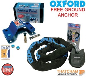 Oxford Hardcore XL chain and ground anchor combo