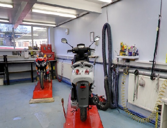 two wheel centre workshop