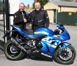 Suzuki GSXR 1000 with new owner