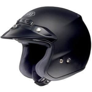 Shoei Open Face Helmet - RJ Platinum R - Matt Black