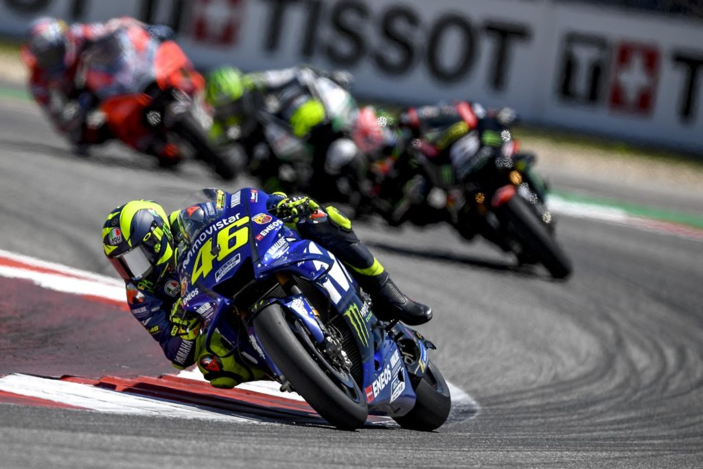 2018 MotoGP COTA Rossi Rockets Away 