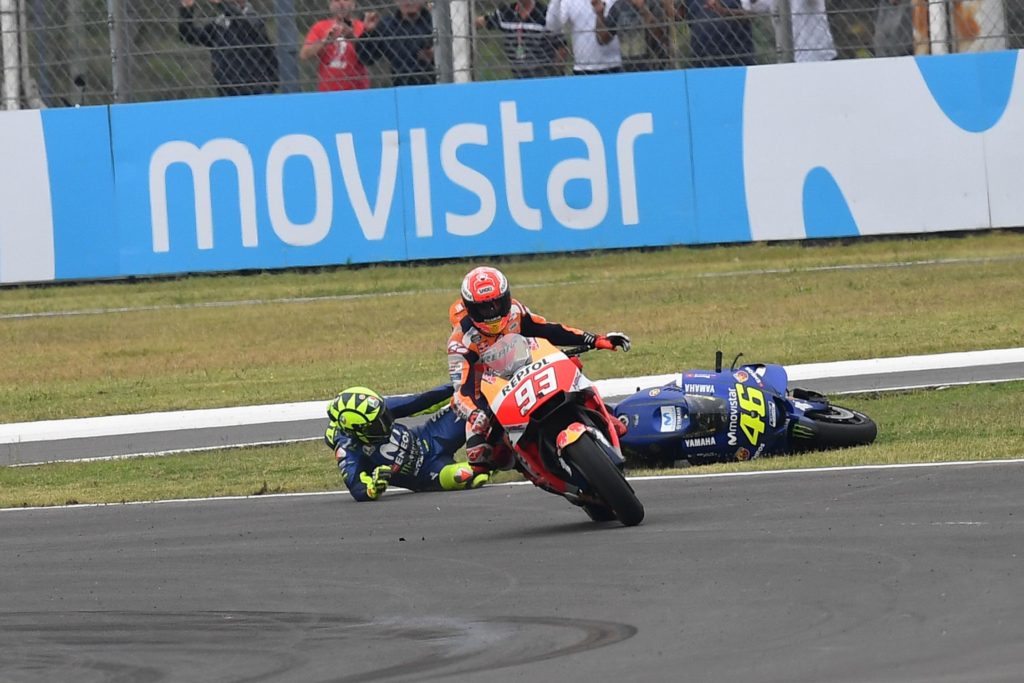 2018 MotoGP Argentina - Rossi Off